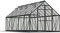 Canopia by Palram Gewächshaus Gross Balance 8x20 Treibhaus 244x607cm Aluminium Grau Tomatenhaus Polycarbonatplatten UV-beständig