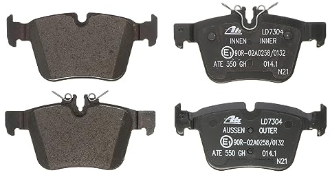 ATE CERAMIC Bremsbelagsatz Hinterachse