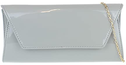 Girly Handbags Einfach Glänzend Clutch Bag - GrauGrau
