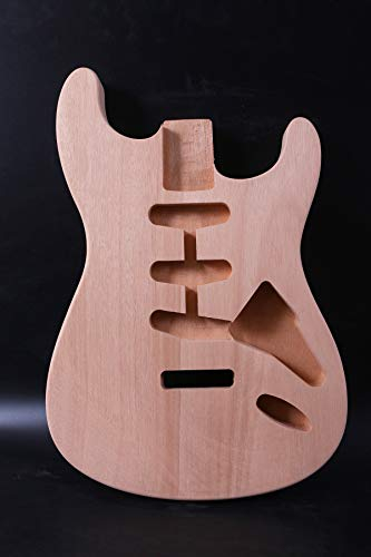 Gitarrenkörper Mahagoni DIY E-Gitarre Ersatz Strat Style SSS unlackiert
