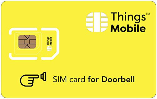 SIM-Karte für SMARTE TÜRKLINGEL - Things Mobile - weltweite Netzabdeckung, Mehrfachanbieternetz GSM/2G/3G/4G, ohne Fixkosten. 10 € Guthaben inklusive