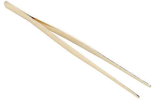 Pinzas para Emplatar, Pinzas Para Barbacoa 30 Cm Pinzas para Carne Pinzas Largas De Acero Inoxidable Con Puntas Dentadas Antideslizantes