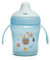 Suavinex, Tasse d'Apprentissage avec Bec Rigide. Gobelet Bébé Anti Fuite avec Couvercle Rabattable et Anses. Passe au Lave-Vaisselle. Trainer Cup 200ml. Verre Bébé et Enfats +6 Mois. Fôret Bleu