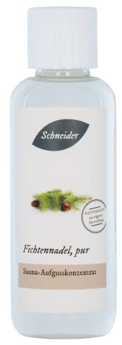 Saunabedarf Schneider - Aufgusskonzentrat Fichtennadel Pur - waldig-frischer Saunaaufguss - 250ml Inhalt