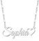 UMAGICBOX Custom Name Necklace with Heart - Personalized Jewelry in Stainless Steel or Sterling Silver - Gift for Birthdays, Valentine, Mother's Day - Keepsake for Wife, Girlfriend,Mom,Sister (Silver)