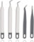 Weeding Tools for Vinyl, Basic Tools Set Weeder Tweezers Crafting Basic Accessories Set Kit for Cricut Silhouette Sewing, Grey