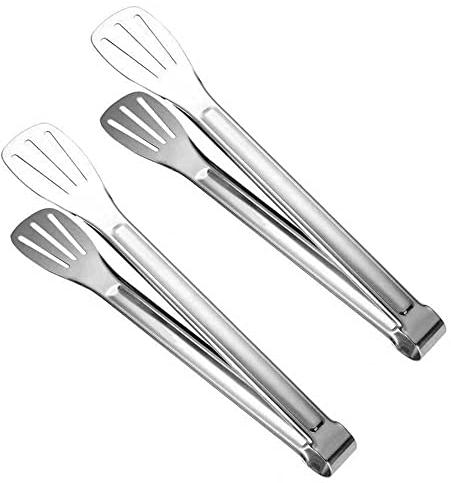 Küchenzange (30,5 cm), Edelstahl, hitzebeständig, zum Kochen, Servieren, Grillen, Buffet, Salat, Eis, Ofen, 2 Stück