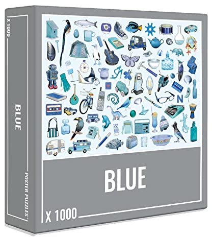 Cloudberries Blue Puzzle, 1000 Teile Puzzle für Erwachsene, Blaue Puzzles, Detaillierte Puzzles für Erwachsene, 1000 Teile Puzzles, Blaue Geschenke für Erwachsene