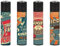 Clipper Feuerzeug 4er Set: (Retro Rugby)