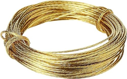 Filo in ottone per quadri, 6 m, 6 kg, per appendere foto, cornici per specchi, decorazioni fai da te, resistente