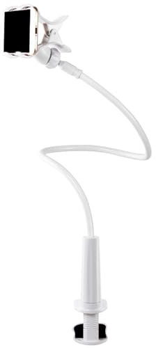 Porte-Téléphone de Lit en Col de Cygne - Support Réglable Avec Clip Non Glissant pour Téléphone Portable Universel
