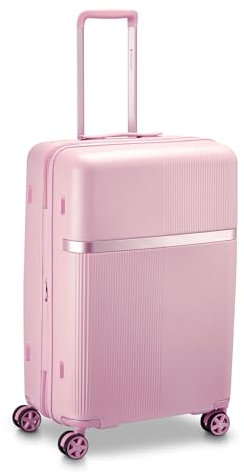 RONCATO AIRGLAM trolley medio - 4 ruote, espandibile, altezza 68 cm, con sistema di chiusura TSA, Rosa Cipria