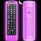 Custodia per telecomando Samsung TV, cover per telecomando Samsung Smart TV, universale, in silicone, con cordino che si illumina al buio, viola