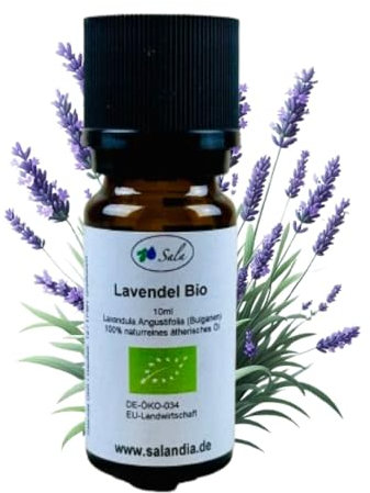 Sala Lavendelöl Aroma ätherisches Lavendel Öl BIO - zum Verzehr - 100% naturrein 10 ml