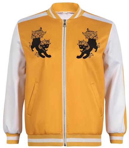 CR ROLECOS Anime Jo Togame Cosplay Wind Breaker Kostüm Anime Windbreaker Costume Outfits Jacke Halloween Karneval Anzug XXL
