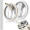ANTAND 40oz Flip Straw Leak Proof Lid for Stanley H2.0 Quencher, 2 Pack Tumbler Lid Replacement for Cup Accessories ProTour, No Spill Proof Straw Cover (Beige, White)