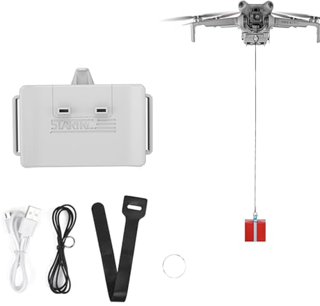 LICHIFIT Drone Airdrop System for DJI Mini 4 Pro Geomagnetic Thrower Transport Delivery Payload Release Dropping Device