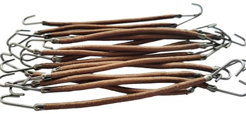 Woedpez Juego de 10 ganchos elásticos para el pelo, sencillos y prácticos, cintas para el pelo coloridas, lazos para el cabello