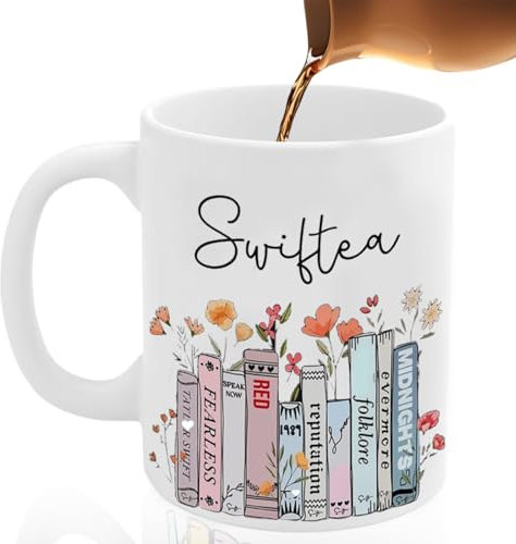 Onperpoe Ceramic Coffee Mug Music Lovers Gifts Merchandise 1989 Album Coffee Cup Presents Singer Fans Merch Stuff Flower Tea Mug 350ml