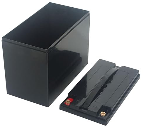 MCAOAL Boîtier de batterie 18650 12 V 50 Ah en ABS avec poignée pour des conditions extrêmes