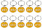 VALICLUD Schlüsseletiketten – 10-teiliges Nummernschild-set Aus Aluminiumlegierung Gepäck-id-