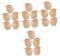 SHINEOFI 4sets Painted Painting Plain Apple Apples Apple Corer Tool Unpainted Plaything Peg Dolls Apple Small Ornaments for Shelves Basket Mini Unfinished Apple 5pcs*4