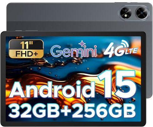 DOOGEE Tab G6+ Tablette Android 15 Tablette 11 Pouces FHD+ 90Hz, Tablette avec Carte Sim 32Go+ 256 Go / 2To Unisoc T7280, 8000mAh,WidevineL1/BT 5.0/FaceID/GPS/OTG/Deux Haut-Parleurs