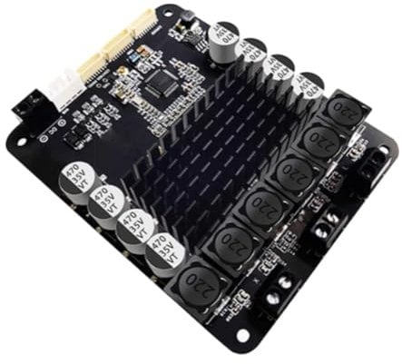 Uxsjakjsd Dsp2.1 Bluetooth 5.0 Stereo Power Amplifier Module with 50Wx 2+100W Subwoofer with Heavy Five Knobs