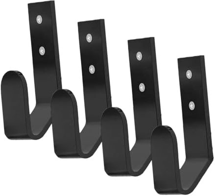 Happyyami 4pcs Keyboard Wall Mount Holder Dual Mechanical Keyboard Rack Compatible Space-saving Desktop Organizer for Gamers and Office Black Wall-mounted Storage Shelf