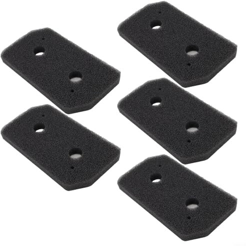 FUANA Lot de 5 filtres en mousse pour sèche-linge compatibles avec Bosch pour Siemens Series 4 8 Home Professional Noir