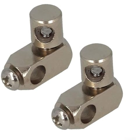 Metall-Doppelgelenk-Ablaufverbinder für Exzenter-Ablaufgarnitur Adapter, verstellbares Waschbecken-Ablaufteil mit 360° drehbarem Zugstangenanschluss,