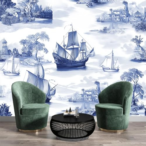 Seide Fototapete Maritime Kunst 200 x 140cm Foto Tapete Schlafzimmer Wohnzimmer Wandtapete Abbildung Küstenlandschaft Tapeten Wand Kinderzimmer Restaurant Dekoration