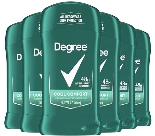 Degree Men Antiperspirant Deodorant Stick Cool Comfort 48 Hour Protection Non Irritating 2.7 oz