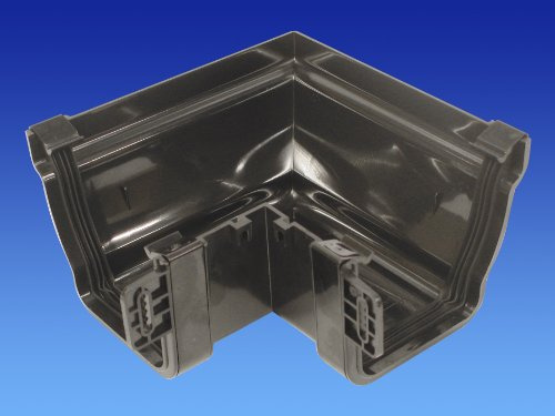 OSMA Black 111mm External 90 deg Angle for Stormline Ogee Gutter System 8T853B