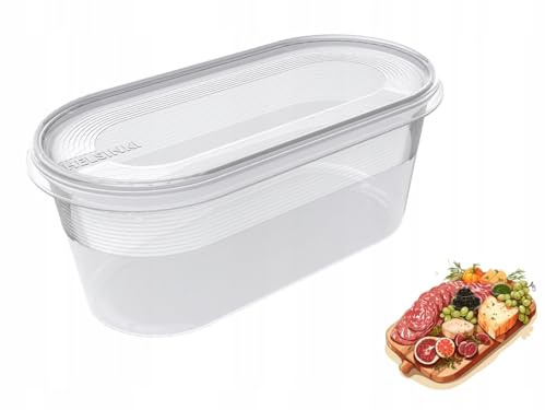 Plast Team 15030101 Frischhaltebox Helsinki, 0,80 l Dose Klar/Deckel Klar