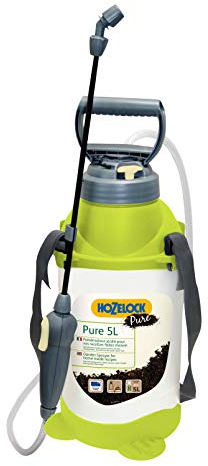 HOZELOCK - Pulvérisateur Pure 7 L : Pulvérisateur à Pression, Résistant aux Produits Alcalins, Idéal pour Recettes Naturelles, Filtre pour Purins et Décoctions, lance en Fibre de Verre [4550 0000]