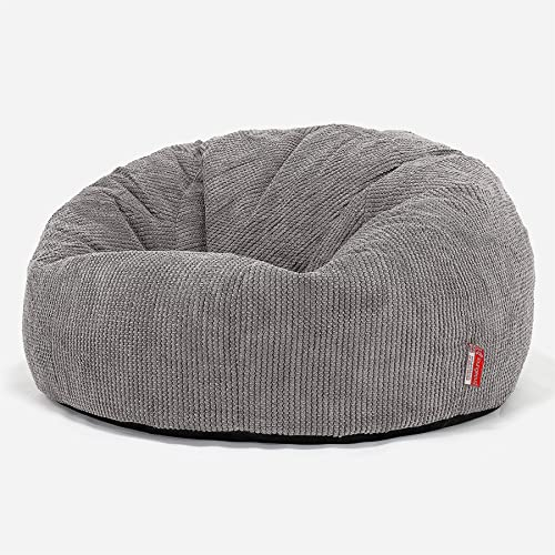 Lounge Pug, Sitzsack Sofa, Relaxsessel, Pom-Pom Anthrazit