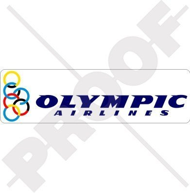OLYMPIC AIRLINES Griechisch Fluglinien Luftfahrt, 200mm Auto & Motorrad Aufkleber, Vinyl Sticker
