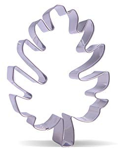 Emporte-pièce en forme de feuille tropicale en acier inoxydable 10,4 cm