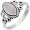Anello in argento da donna con quarzo rosa, pietra preziosa rosa insolita e giocosa