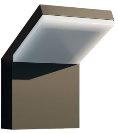 Arcchio LED Outdoor Wall Light Yolena (Modern) in Black Made of Aluminium (1 Light Source,) from wall lamp for Exterior/Interior Walls, House Terrace und Balcony