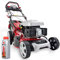 HECHT 5IN1 Benzin Rasenmäher – Leistungsstarker 4 Takt Motor mit 3,6 kW, Elektrostart, 51 cm Schnittbreite, 60l Fangkorb, 4-Gang Radantrieb, patentierte Räder, Mulchfunktion und Seitenauswurf