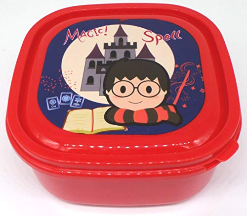 TDL Harry Potter Sacco per Il Pranzo - Licenza Ufficiale - 13.5 x 13.5 x 6 cm - Senza PVC - PP Plastica - Sandwich Box