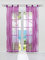 ESLIR 2er Set Flächenvorhänge Schiebegardinen Voile Gardinen mit Schlaufen Schiebevorhang Transparent Vorhang Wellen Muster Violett BxH 57x145cm 2 Stück