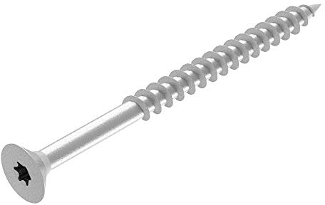 Vis pour panneaux de particules SECCARO 3 x 40 mm, acier galvanisé, vis à bois avec filetage partiel, TX/douille hexalobulaire, 200 pièces