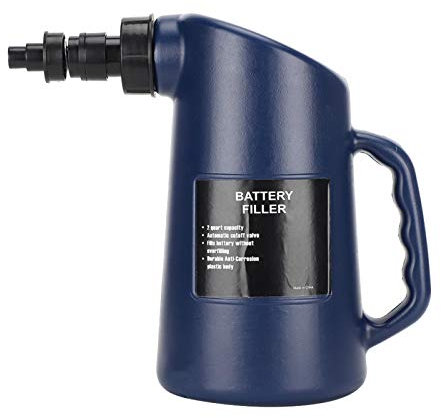 Qiilu 2L Car Battery Filler Lead-Acid Liquid Filling Tool Auto Car Deep Cycle Jug Z9w820