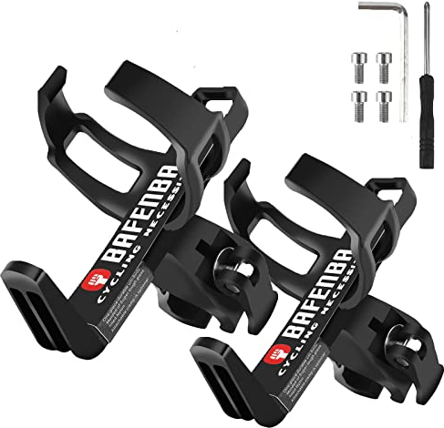 Binudum Flaschenhalter Fahrrad Leicht Stark Getränkehalter Fahrrad Abnehmbar Trinkflaschenhalter Flaschenhalterung für Rennrad, Mountainbike, Roller Schwarz-2Pcs