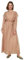 Trendyol Robe Patineuse Longue à col Rond pour Femme, Poudre, 66
