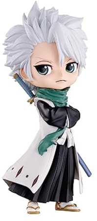 Banpresto - Q Posket Toshiro Hitsugaya Bleach Thousand Year Blood War, 13 cm, BP19434, Multi-Colour