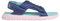 adidas Adilette Shower K, scarpe da spiaggia e piscina per bambini, unisex, rosa, 12,5k UK (31 EU), Crew Blue Hazy Sky Rosa Chiaro, 27.5 EU